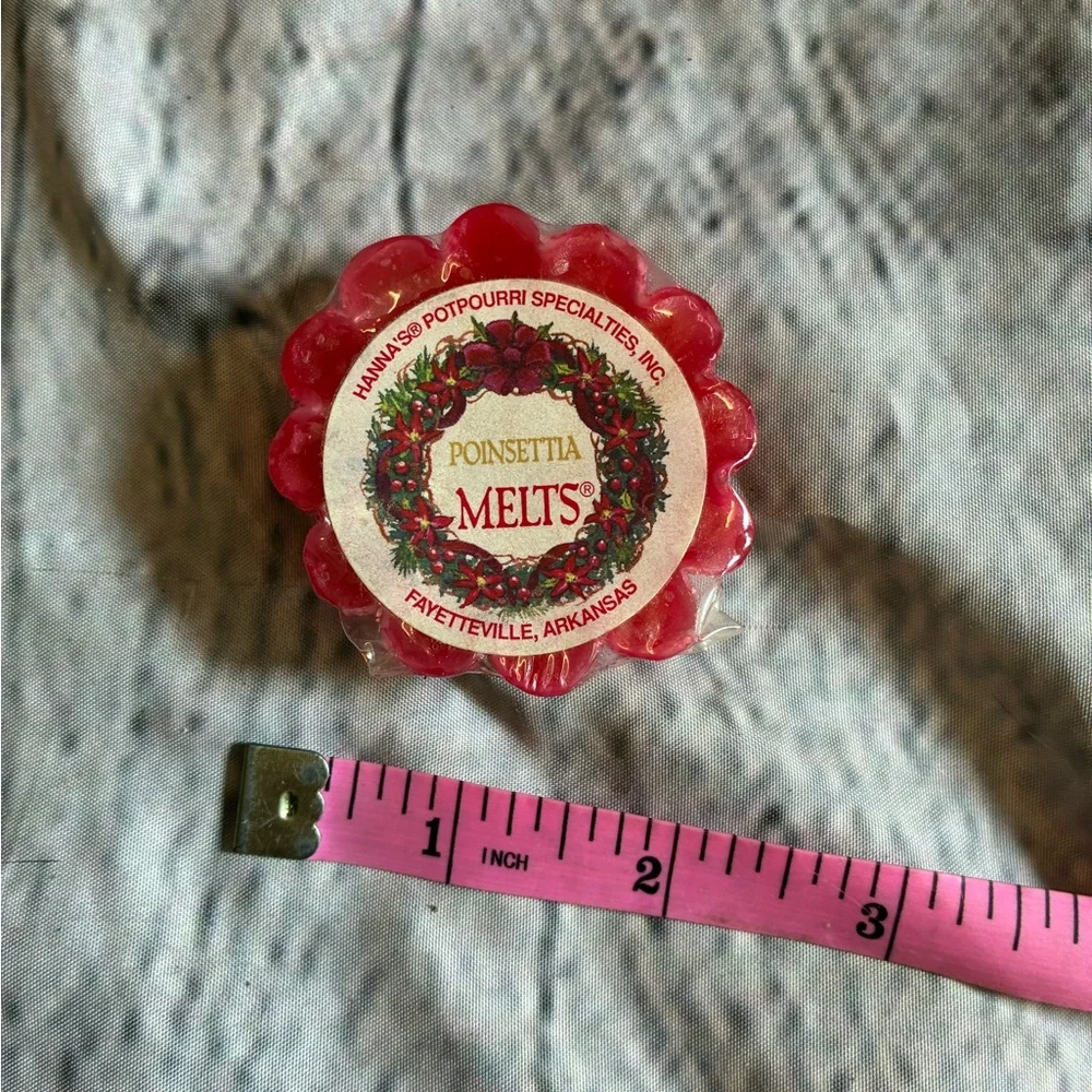 5/$20 Vintage Hanna's Melts Holiday Poinsettia Hanna's Potpourri Specialties Inc